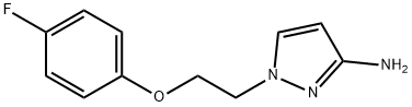 1-[2-(4-fluorophenoxy)ethyl]-1H-pyrazol-3-amine 구조식 이미지