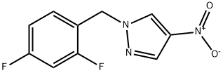 1-[(2,4-difluorophenyl)methyl]-4-nitro-1H-pyrazole Structure