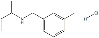 (butan-2-yl)[(3-methylphenyl)methyl]amine hydrochloride Structure