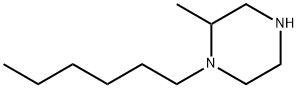 1-hexyl-2-methylpiperazine Structure