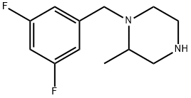 1-[(3,5-difluorophenyl)methyl]-2-methylpiperazine 구조식 이미지