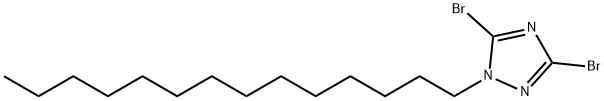 3,5-dibromo-1-tetradecyl-1H-1,2,4-triazole Structure