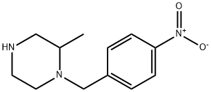2-methyl-1-[(4-nitrophenyl)methyl]piperazine 구조식 이미지