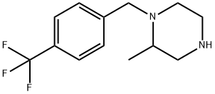 2-methyl-1-{[4-(trifluoromethyl)phenyl]methyl}piperazine 구조식 이미지