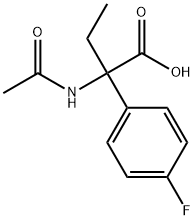 2-Acetylamino-2-(4-fluoro-phenyl)-butyric acid Structure