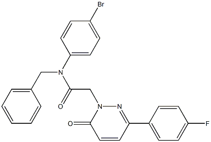 N-benzyl-N-(4-bromophenyl)-2-[3-(4-fluorophenyl)-6-oxopyridazin-1-yl]acetamide Structure