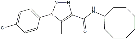 1-(4-chlorophenyl)-N-cyclooctyl-5-methyltriazole-4-carboxamide Structure