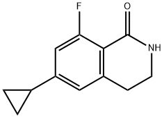 6-cyclopropyl-8-fluoro-3,4-dihydroisoquinolin-1(2H)-one 구조식 이미지