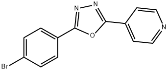 2-(4-bromophenyl)-5-(pyridin-4-yl)-1,3,4-oxadiazole 구조식 이미지