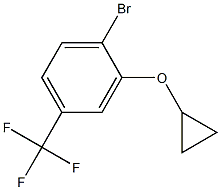 1-bromo-2-cyclopropoxy-4-(trifluoromethyl)benzene Structure