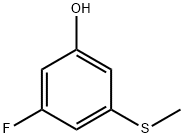 3-fluoro-5-methylsulfanylphenol Structure