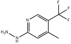 (4-Methyl-5-trifluoromethyl-pyridin-2-yl)-hydrazine 구조식 이미지