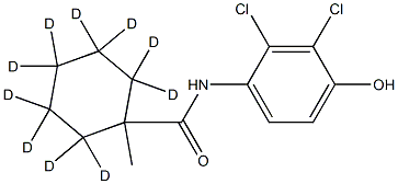 2,2,3,3,4,4,5,5,6,6-decadeuterio-N-(2,3-dichloro-4-hydroxyphenyl)-1-methylcyclohexane-1-carboxamide Structure