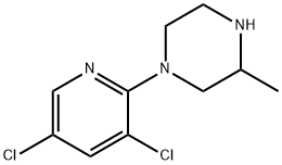 1-(3,5-dichloropyridin-2-yl)-3-methylpiperazine 구조식 이미지