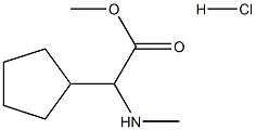 Methyl 2-cyclopentyl-2-(methylamino)acetate HCl Structure