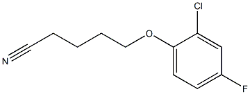 5-(2-chloro-4-fluorophenoxy)pentanenitrile Structure