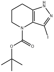 3-Iodo-1,5,6,7-Tetrahydro-Pyrazolo[4,3-B]Pyridine-4-Carboxylic Acid Tert-Butyl Ester Structure