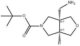 Cis-3A-Aminomethyl-Tetrahydro-Furo[3,4-C]Pyrrole-5-Carboxylicacidtert-Butylester Structure