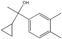 1-cyclopropyl-1-(3,4-dimethylphenyl)ethanol Structure