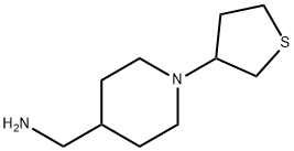 [1-(thiolan-3-yl)piperidin-4-yl]methanamine Structure