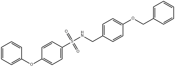 N-{[4-(benzyloxy)phenyl]methyl}-4-phenoxybenzene-1-sulfonamide Structure