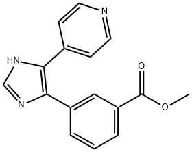 methyl 3-[5-(pyridin-4-yl)-1H-imidazol-4-yl]benzoate Structure