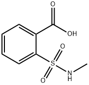 Benzoic acid, 2-[(methylamino)sulfonyl]- Structure