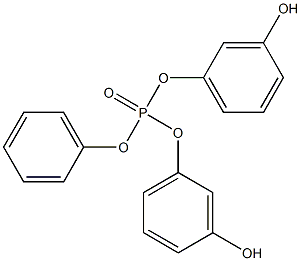 Phosphoric acid, bis(3-hydroxyphenyl) phenyl ester Structure