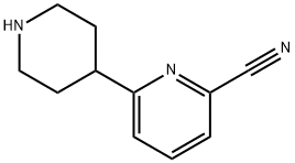 6-(piperidin-4-yl)picolinonitrile Structure