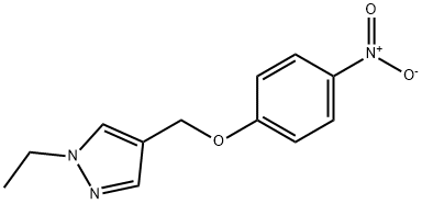 1-ethyl-4-[(4-nitrophenoxy)methyl]-1H-pyrazole 구조식 이미지