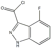 4-FLUORO-1H-INDAZOLE-3-CARBONYL CHLORIDE 구조식 이미지