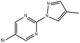 5-bromo-2-(4-methylpyrazol-1-yl)pyrimidine 구조식 이미지