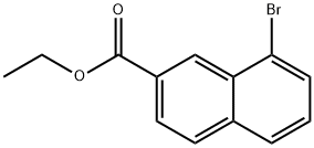 8-Bromo-naphthalene-2-carboxylic acid ethyl ester Structure
