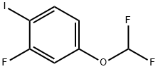 4-(difluoromethoxy)-2-fluoro-1-iodobenzene Structure