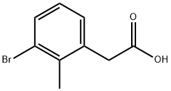 (3-Bromo-2-methylphenyl)acetic acid Structure