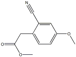 methyl 2-(2-cyano-4-methoxyphenyl)acetate Structure