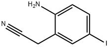 (2-Amino-5-iodo-phenyl)-acetonitrile 구조식 이미지