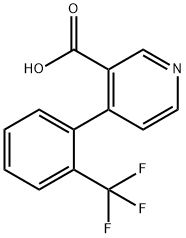 4-(2-(trifluoromethyl)phenyl)nicotinic acid 구조식 이미지