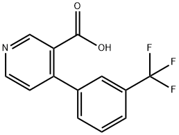 4-(3-(trifluoromethyl)phenyl)nicotinic acid 구조식 이미지