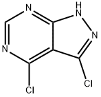 3,4-Dichloro-1H-pyrazolo[3,4-d]pyrimidine 구조식 이미지