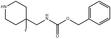 Benzyl (4-Fluoropiperidin-4-Yl)Methylcarbamate 구조식 이미지