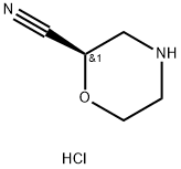 (R)-morpholine-2-carbonitrile hydrochloride 구조식 이미지