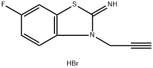 2-amino-6-fluoro-3-(prop-2-yn-1-yl)benzo[d]thiazol-3-ium bromide Structure