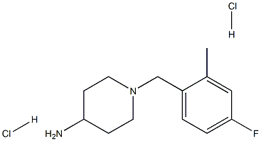 1-(4-Fluoro-2-methylbenzyl)piperidin-4-amine dihydrochloride Structure
