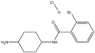 [(1R*,4R*)-4-Aminocyclohexyl]-2-bromobenzamide hydrochloride Structure