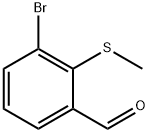 3-Bromo-2-(methylsulfanyl)benzaldehyde 구조식 이미지