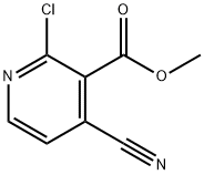 METHYL 2-CHLORO-4-CYANONICOTINATE Structure