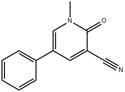 3-Pyridinecarbonitrile, 1,2-dihydro-1-methyl-2-oxo-5-phenyl- Structure