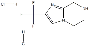 2-(TRIFLUOROMETHYL)-5,6,7,8-TETRAHYDROIMIDAZO[1,2-A]PYRAZINE DIHYDROCHLORIDE Structure