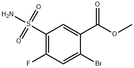methyl 2-bromo-4-fluoro-5-sulfamoylbenzoate 구조식 이미지